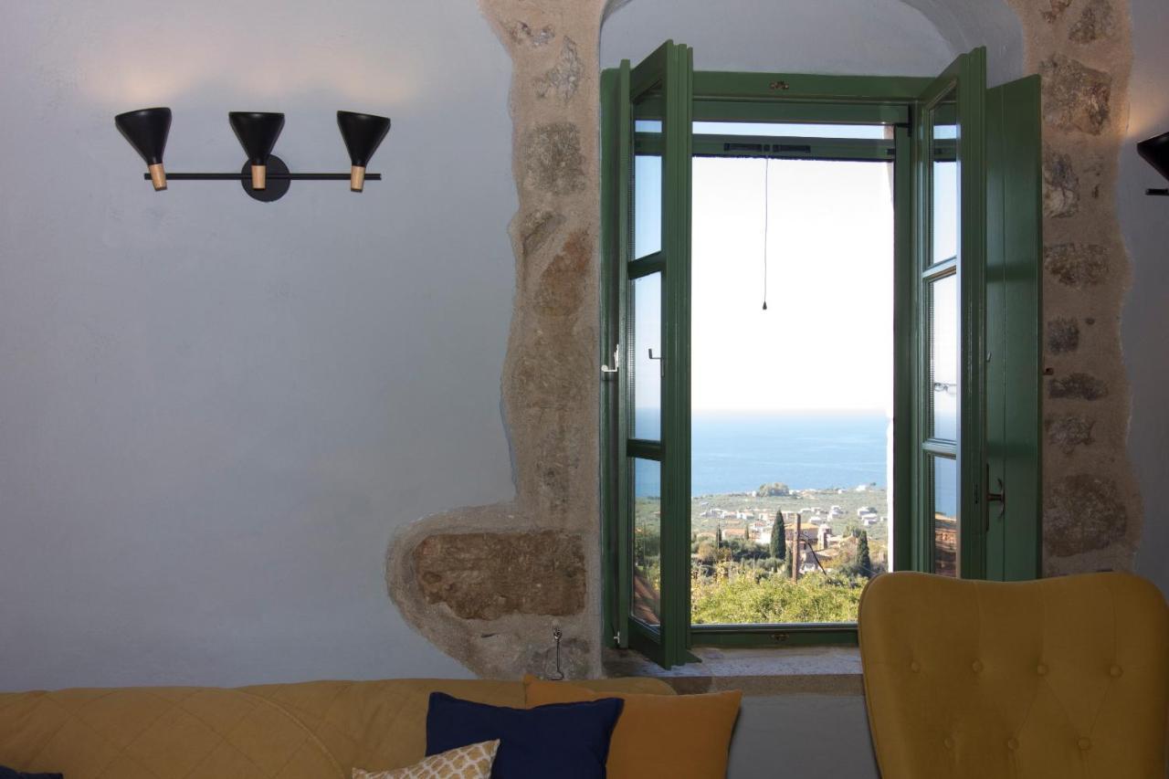 Stavroulas Stone House In Rigklia, Messinia Riglia Bagian luar foto