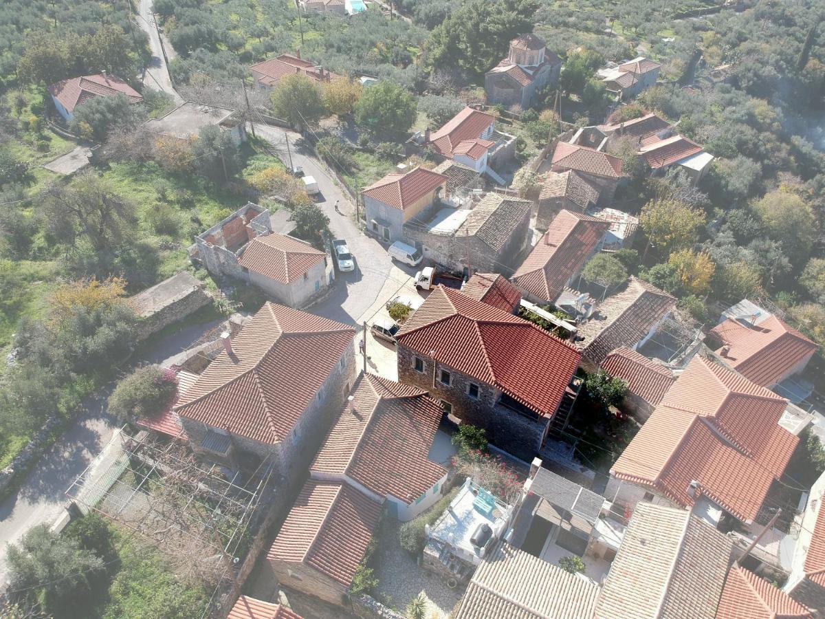 Stavroulas Stone House In Rigklia, Messinia Riglia Bagian luar foto