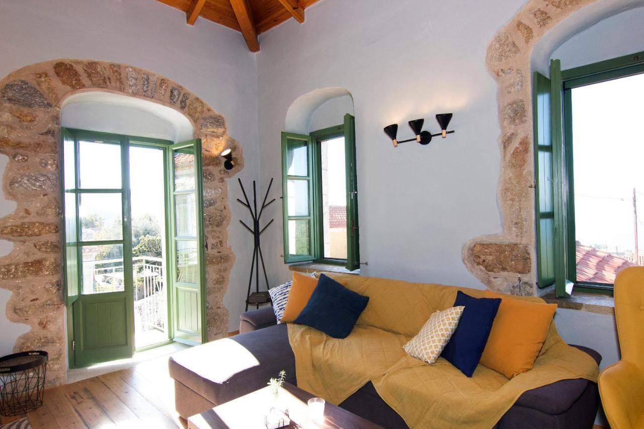 Stavroulas Stone House In Rigklia, Messinia Riglia Bagian luar foto